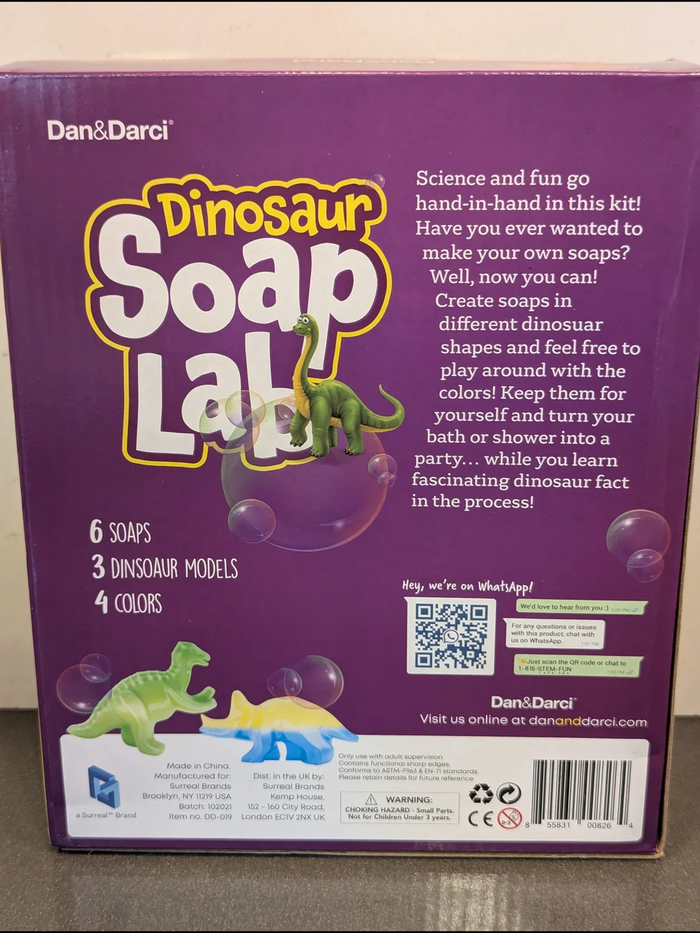 Dinosaur Soap Lab - Purple Box